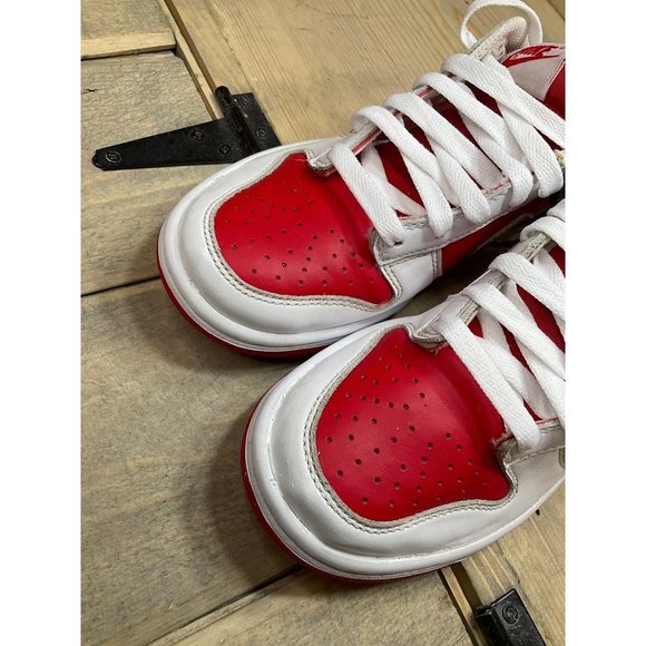 NIKE Dunk Low Championship Red White Size 4.5Y (2021) CW1590-600 - Picture 7 of 10